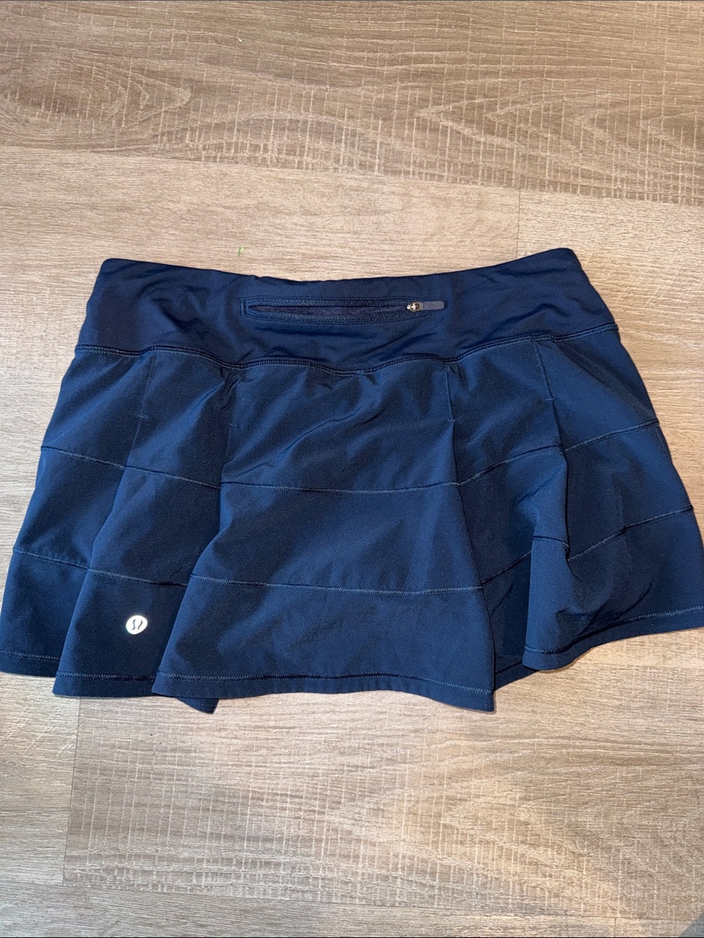 lululemon athletica Navy Circle Skater Skirt with Zip Pocket